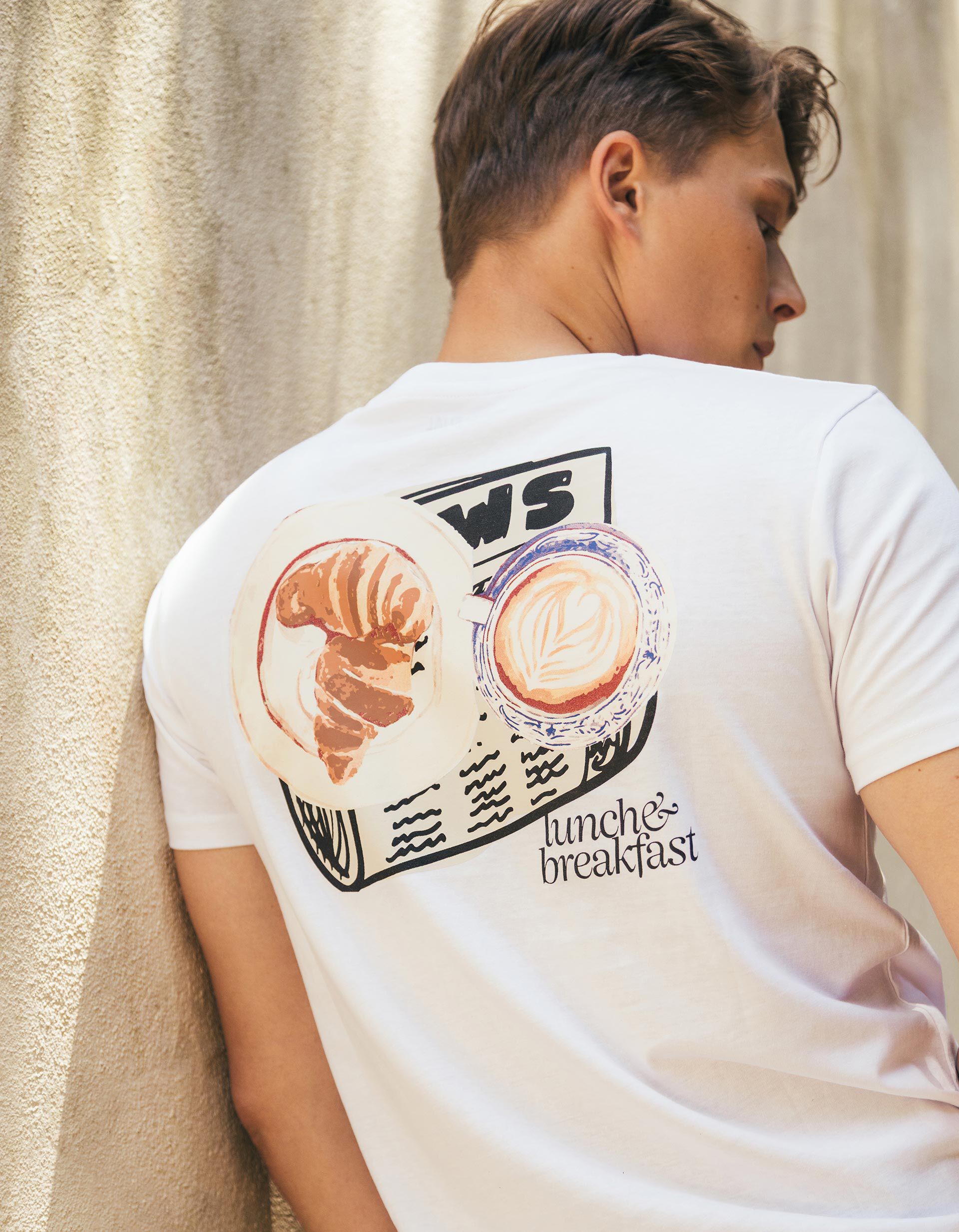 Comprar Online T-shirt Print, Homem, Branco