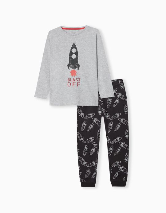 Pyjamas, Boys, Light Grey