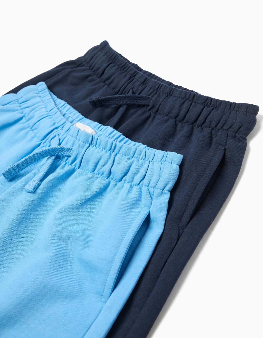 Pack 2 Cal&ccedil;&otilde;es de Felpa, Menino, Azul Escuro