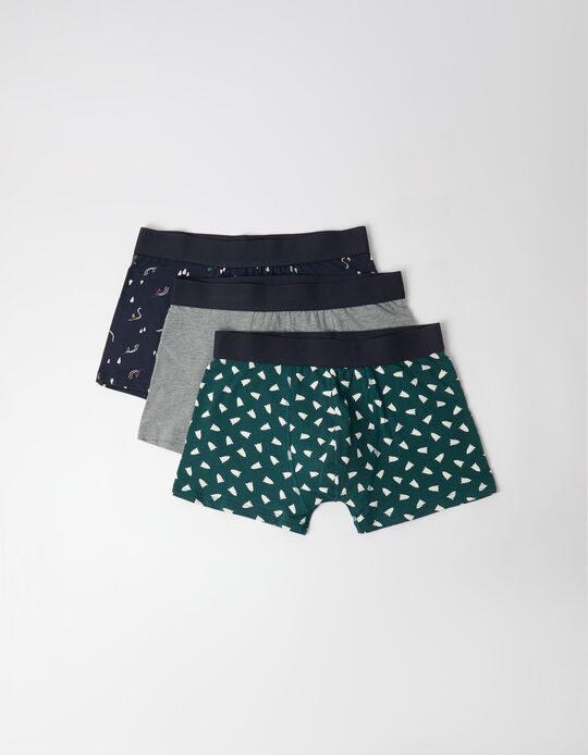 Comprar Online Pack 3 Boxers Natal, Homem, Verde