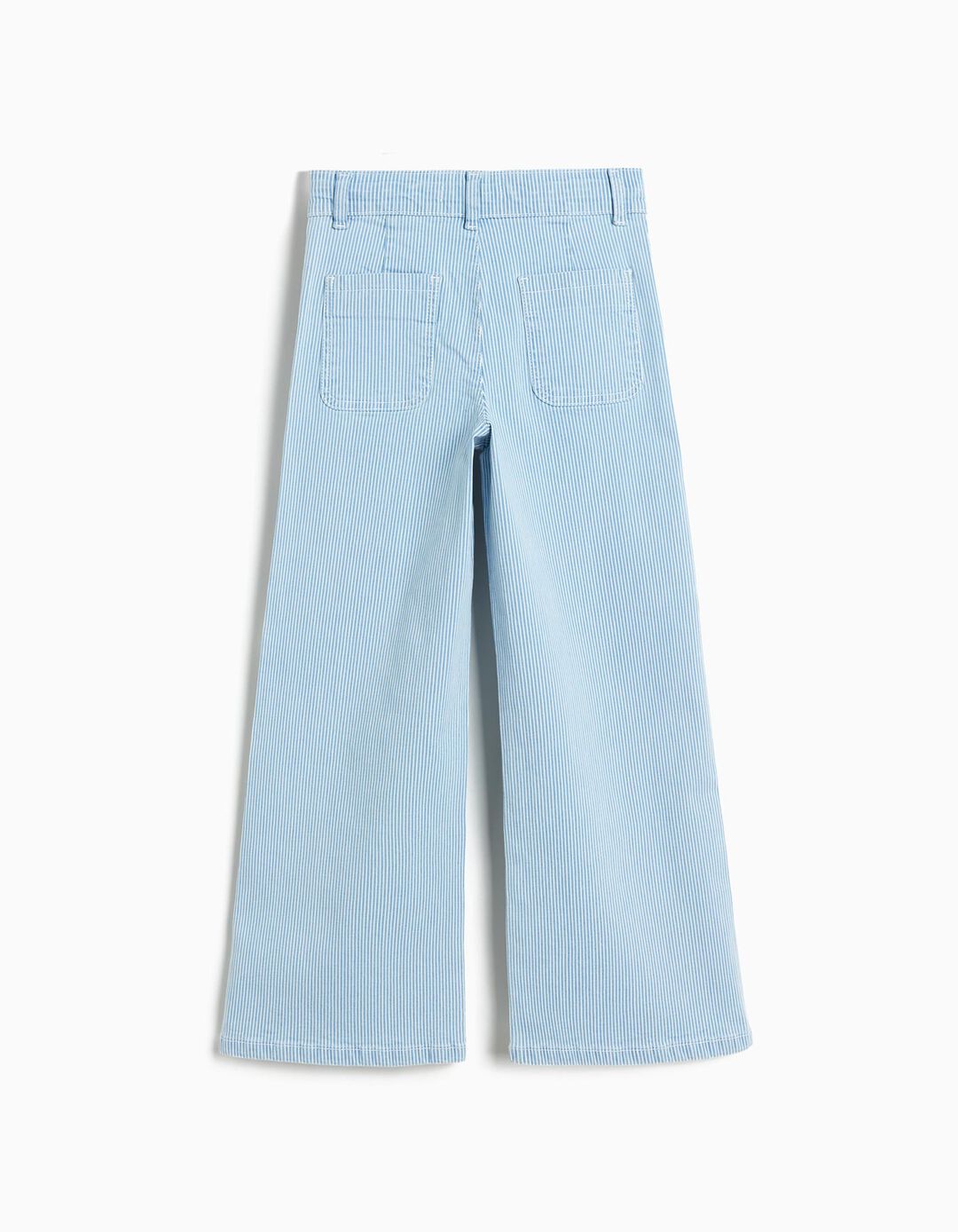 Cal&ccedil;as 'Marine' Riscas, Menina, Azul