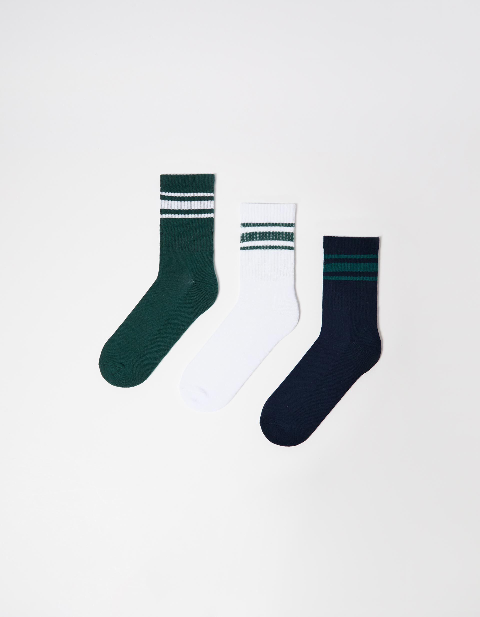 Comprar Online Pack 3 Meias Desportivas, Homem, Verde 