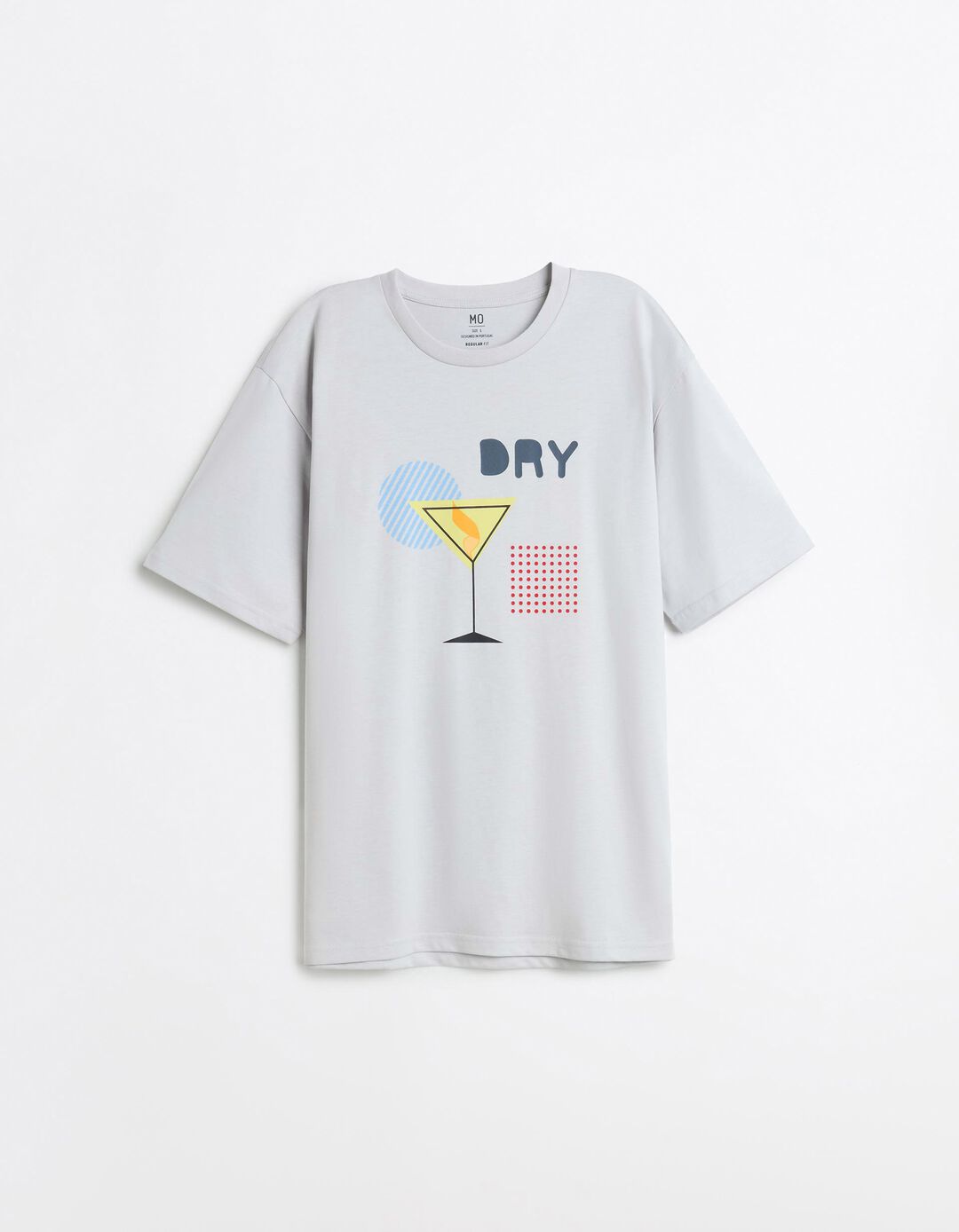T-shirt Jersey Estampada, Homem, Azul