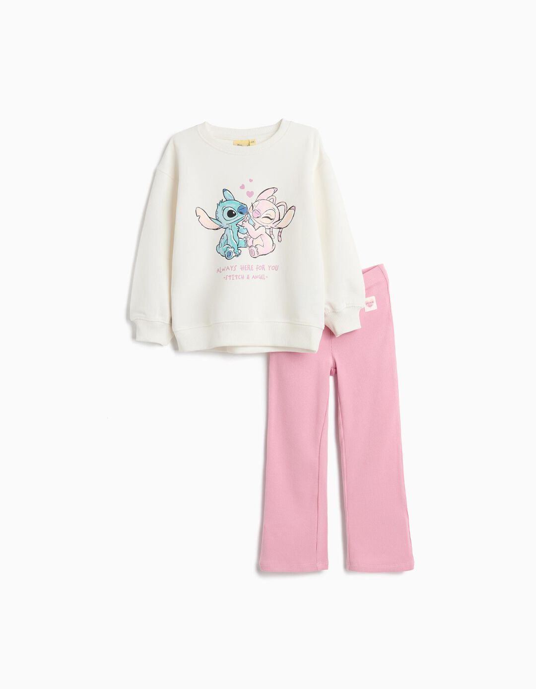 Conjunto 'Stitch' &copy;Disney, Menina, Branco