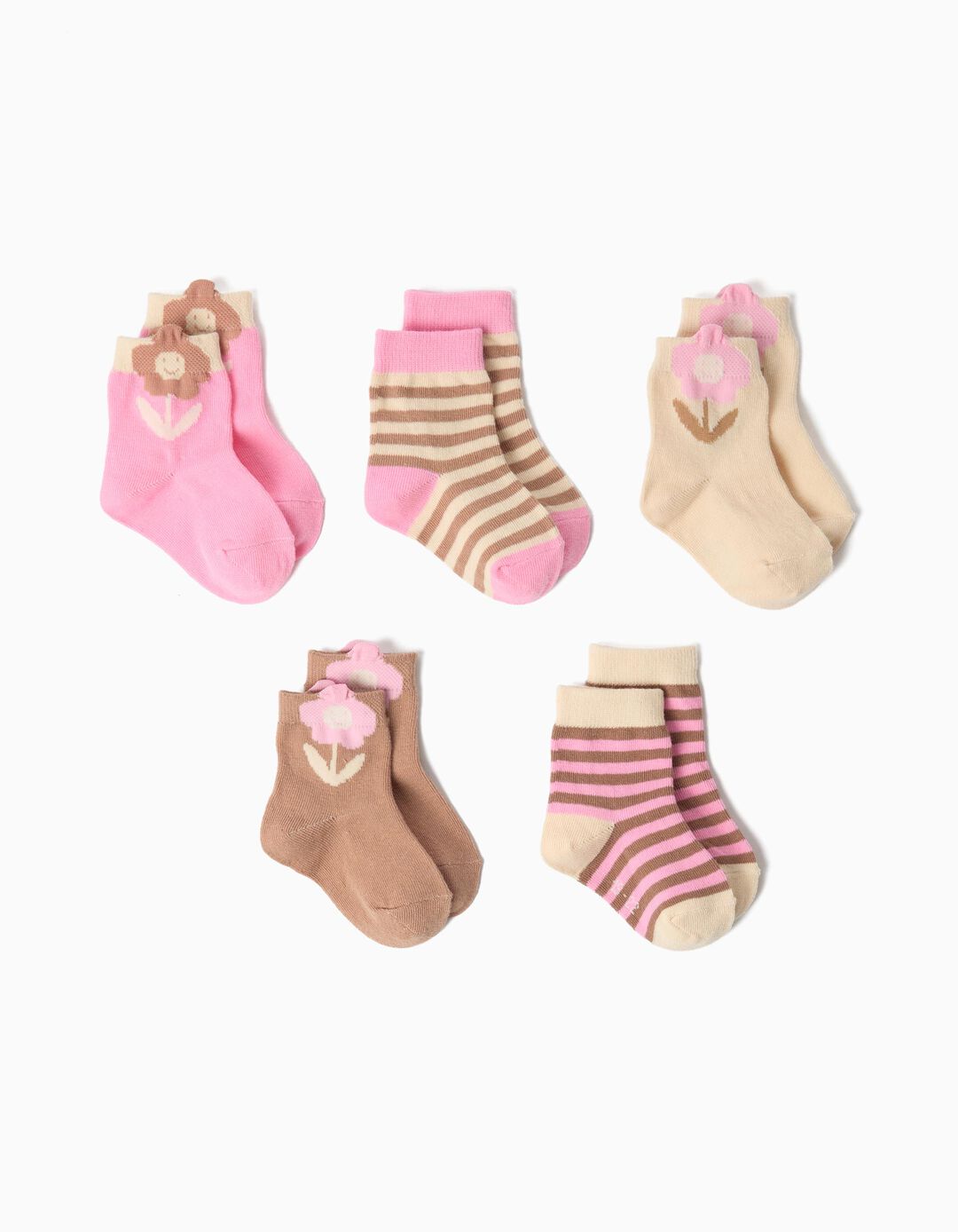 Pack 5 Pares De Meias, Menina, Multicolor