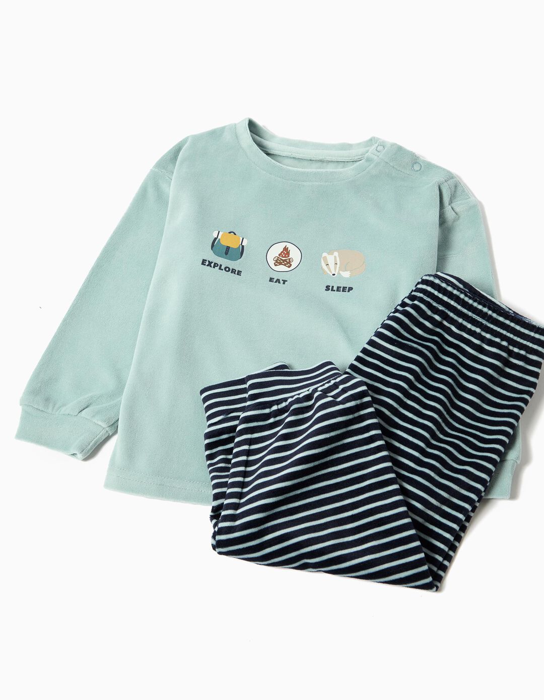 Pijama, Menino, Verde Claro