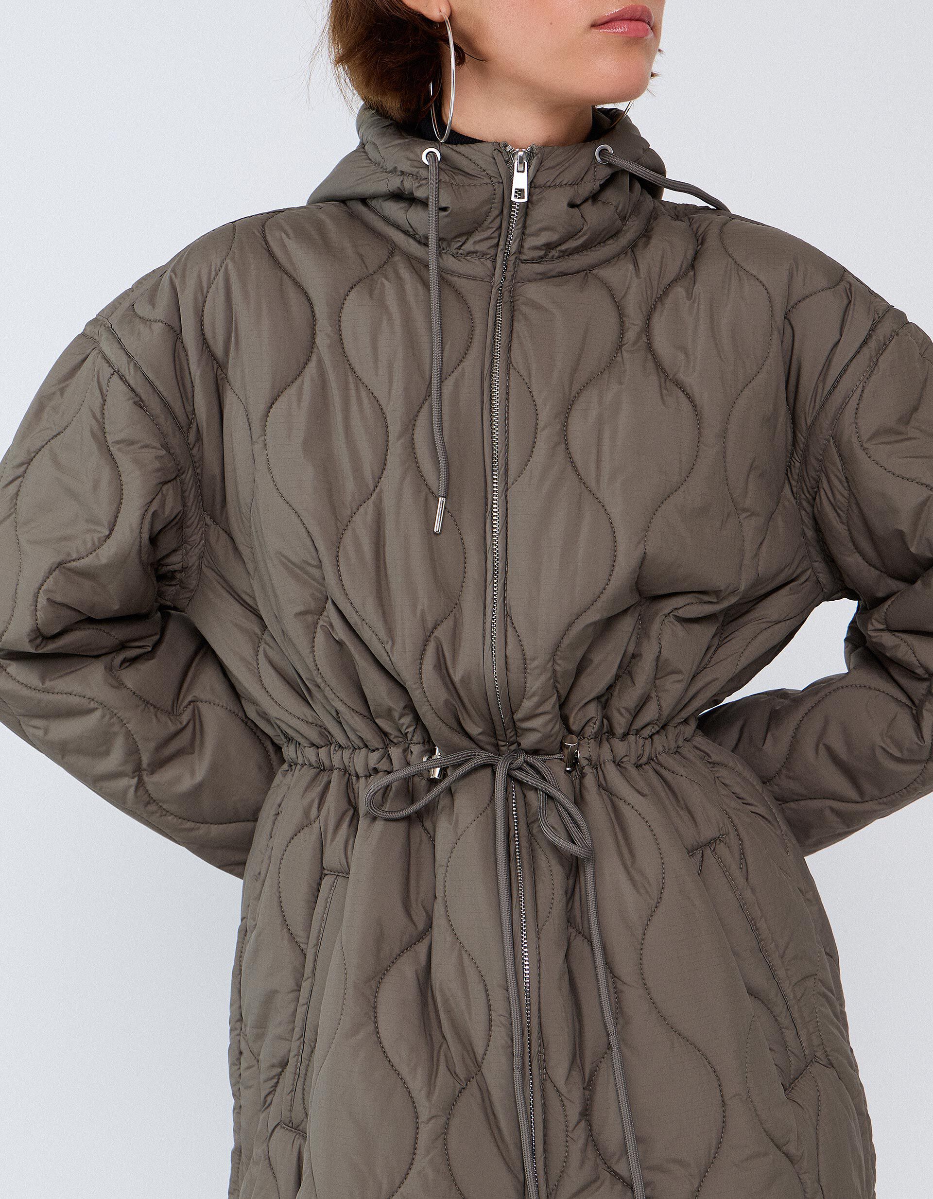 Comprar Online Blus&atilde;o Acolchoado, Mulher, Castanho