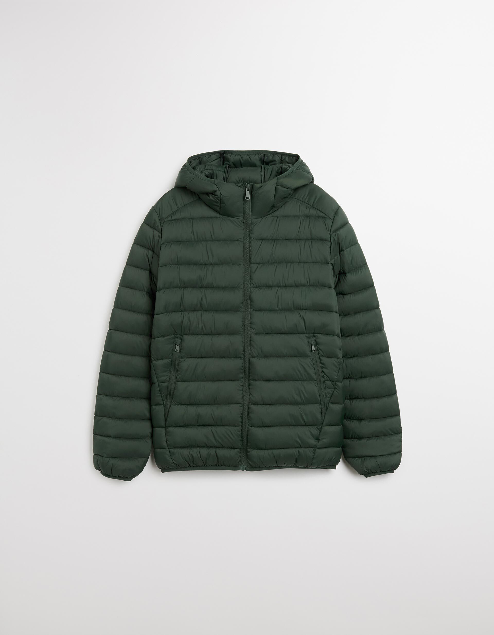 Comprar Online Casaco Acolchoado com Capuz, Homem, Verde Escuro