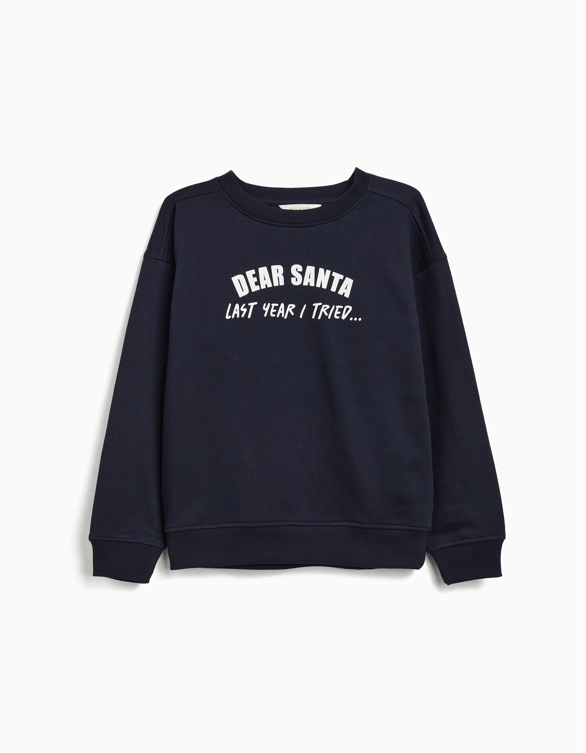 Comprar Online Sweatshirt de Natal, Menino, Azul Escuro 