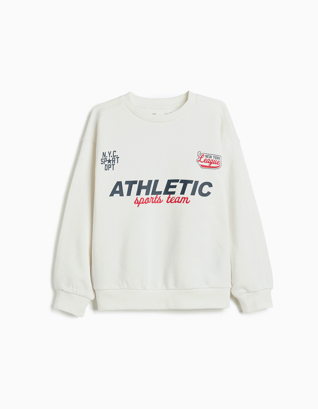 Sweatshirt de Felpa, Menino, Branco