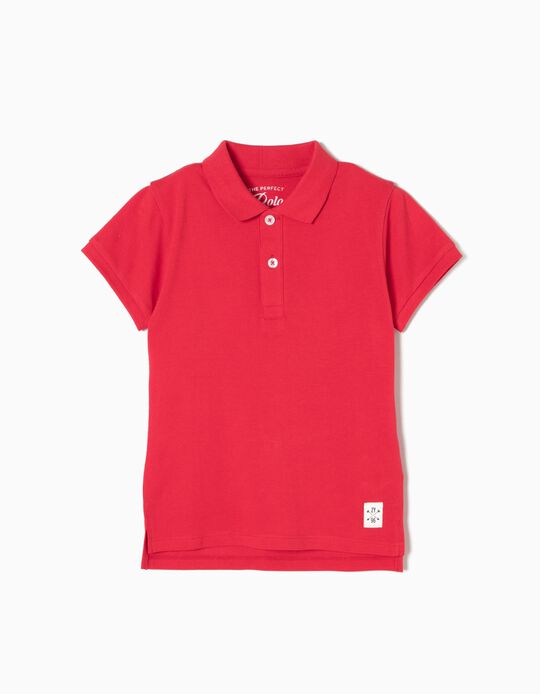 Polo para Menino, Vermelho