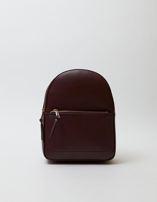 Compact Backpack, Women, Burgundy