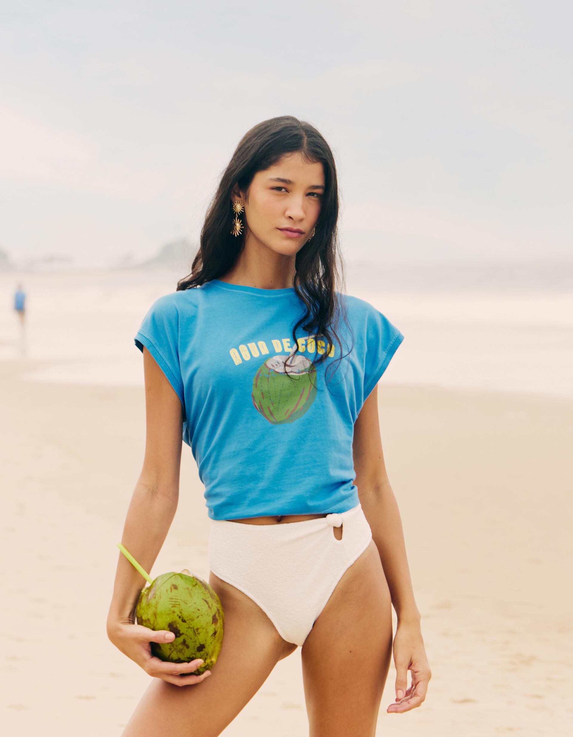 Comprar Online T-shirt Estampada, Mulher, Azul