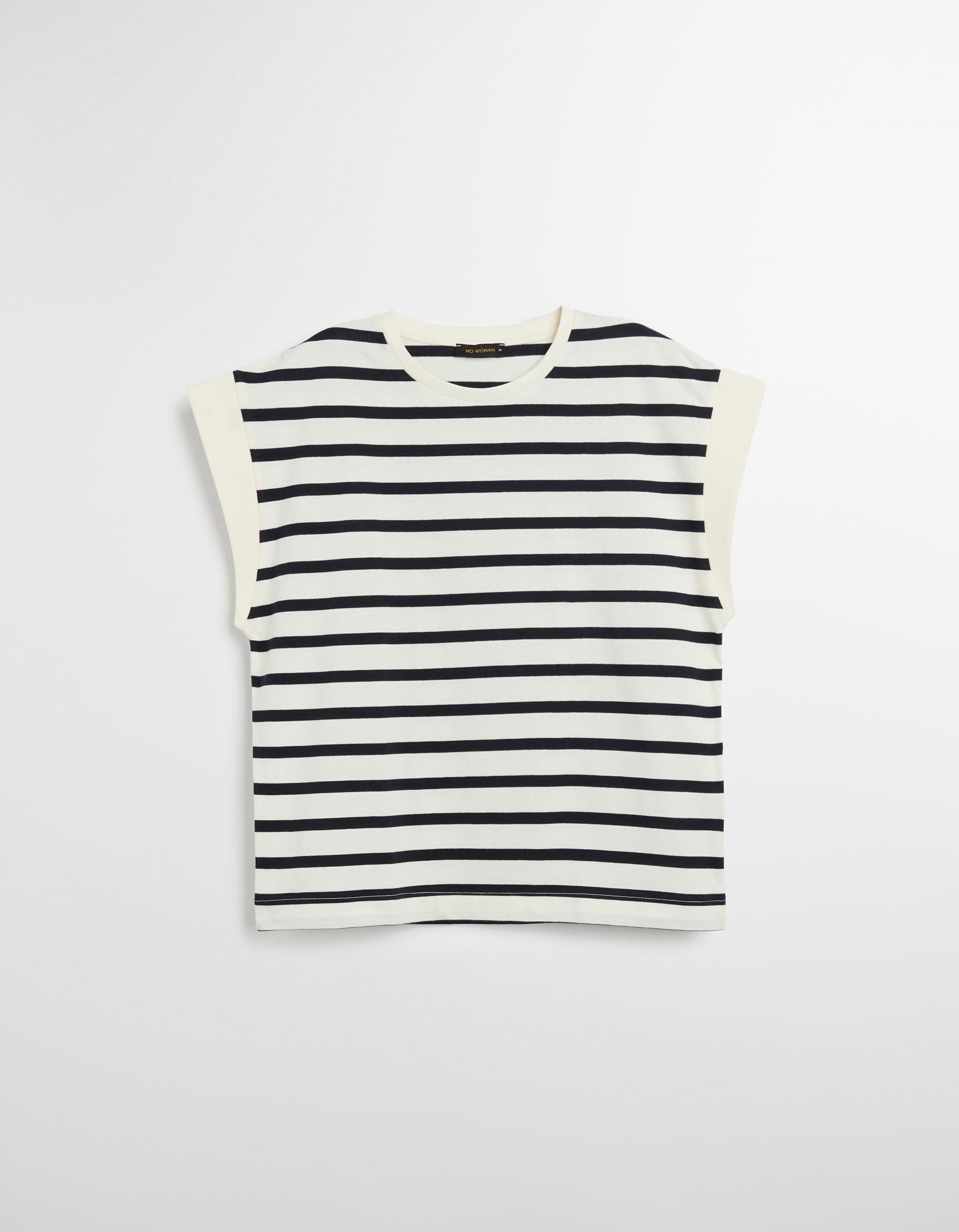 Comprar Online T-shirt com Riscas, Mulher, Azul Escuro