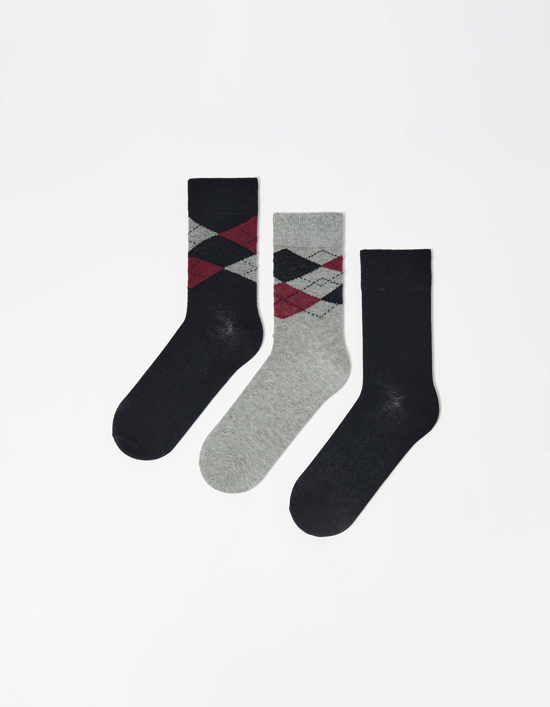 Comprar Online Pack 3 Pares de Meias, Homem, Azul Escuro