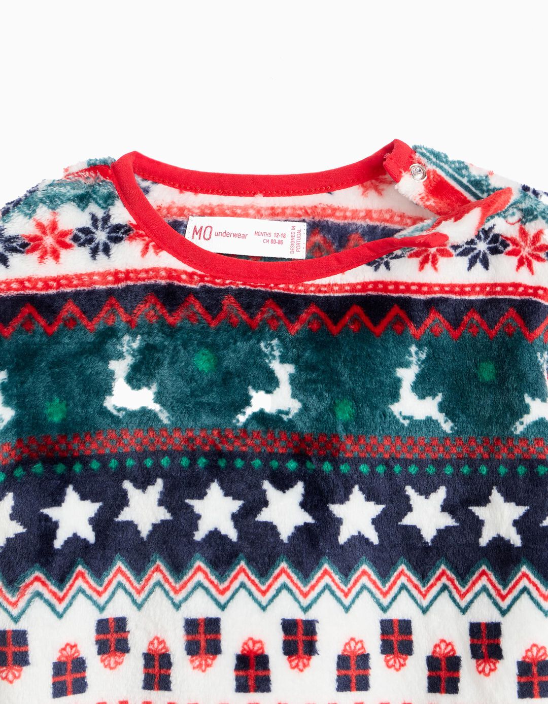 Pijama De Natal, Beb&eacute;, Vermelho Escuro