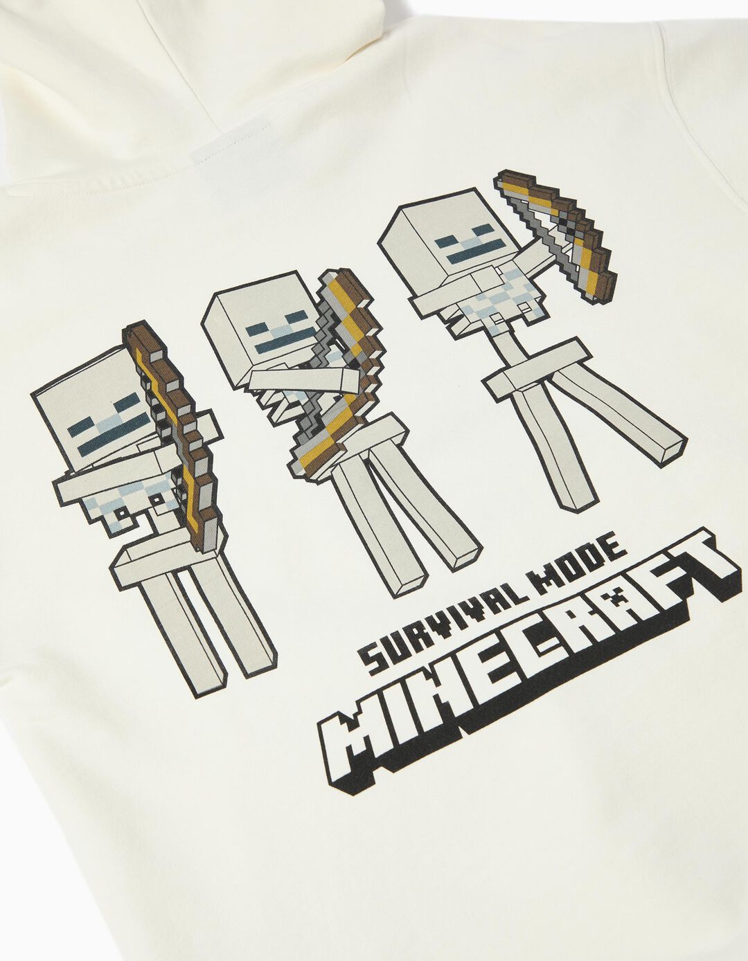 Casaco com Capuz 'Minecraft', Menino, Branco