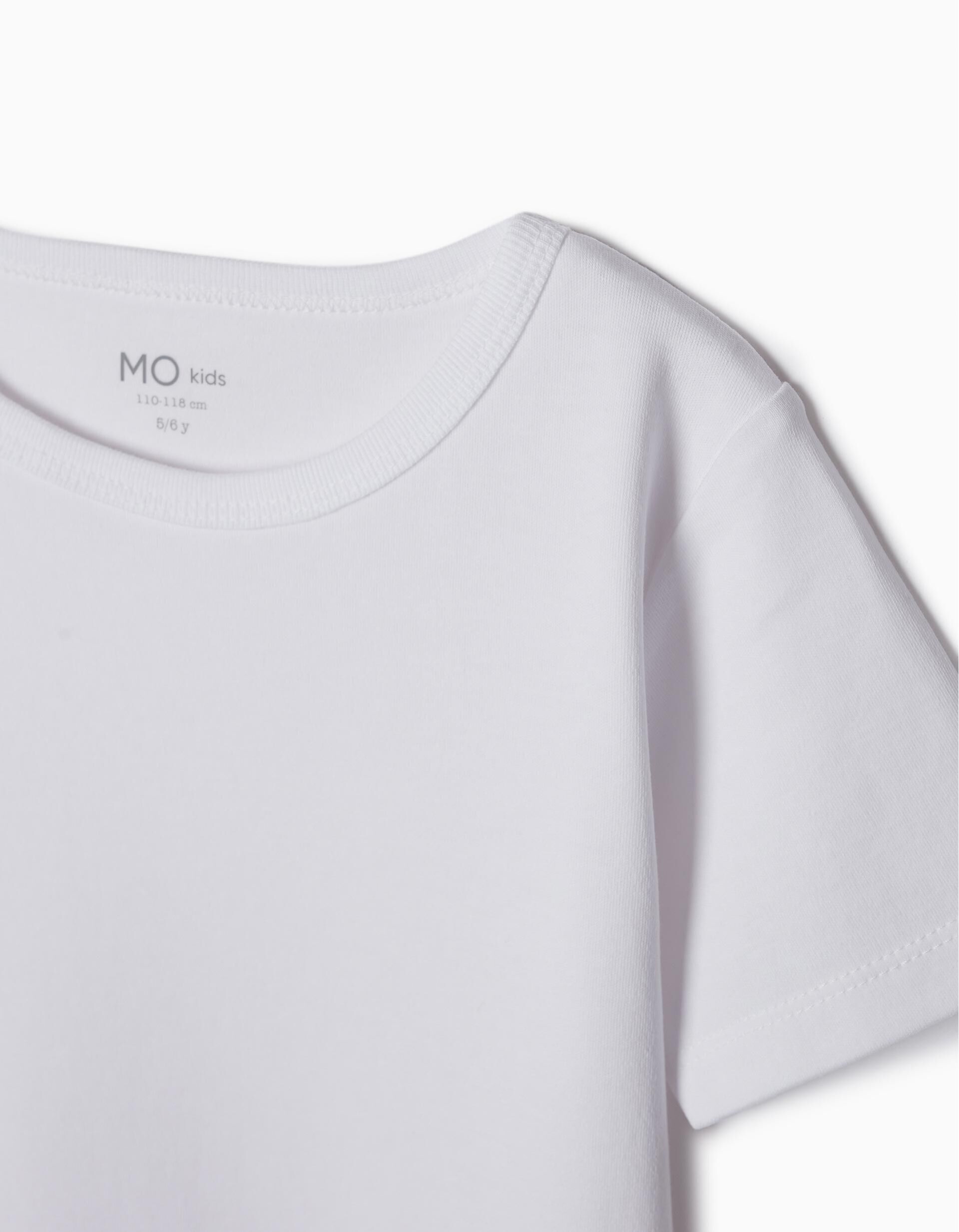 Comprar Online 2 Underwear Short Sleeve T-shirts, Boys, White