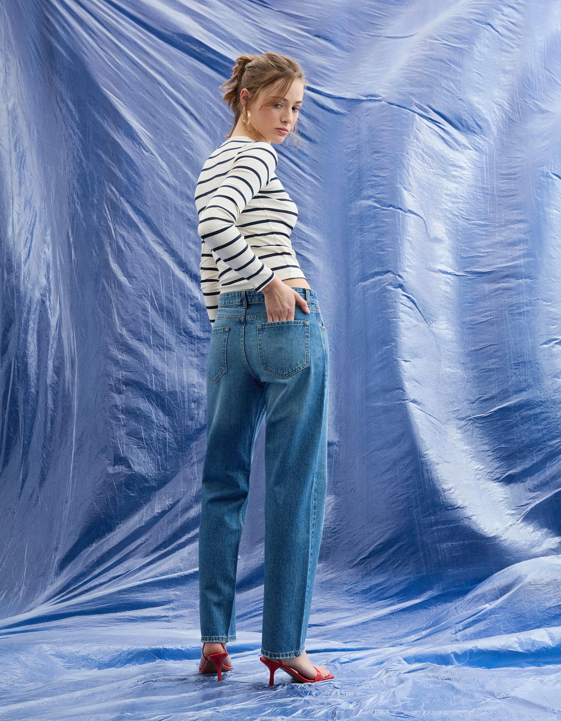 Comprar Online Cal&ccedil;as de Ganga 'Straight Fit', Mulher, Azul