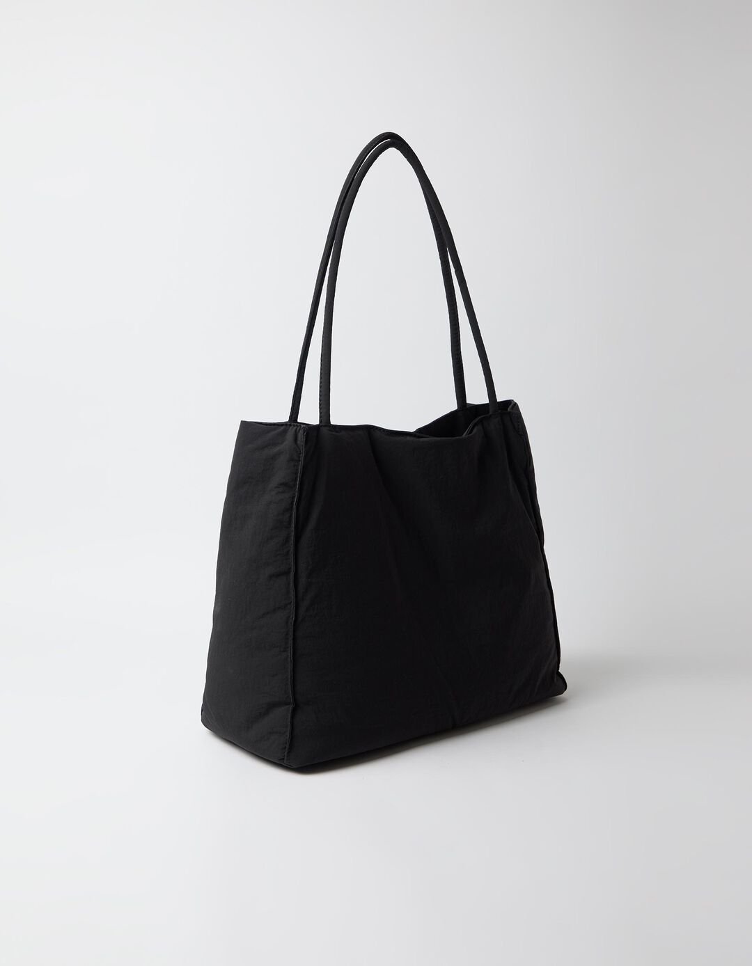 Mala Shopper De Nylon, Mulher, Preto