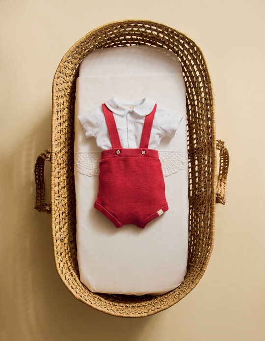 Comprar Online Conjunto Body e Macac&atilde;o, Rec&eacute;m-Nascido, Vermelho