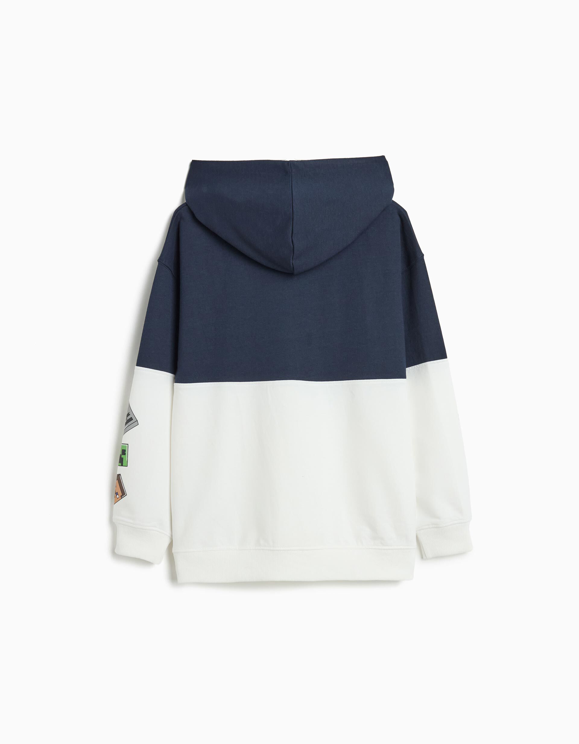 Comprar Online Sweatshirt de Capuz 'Minecraft', Menino, Azul Escuro