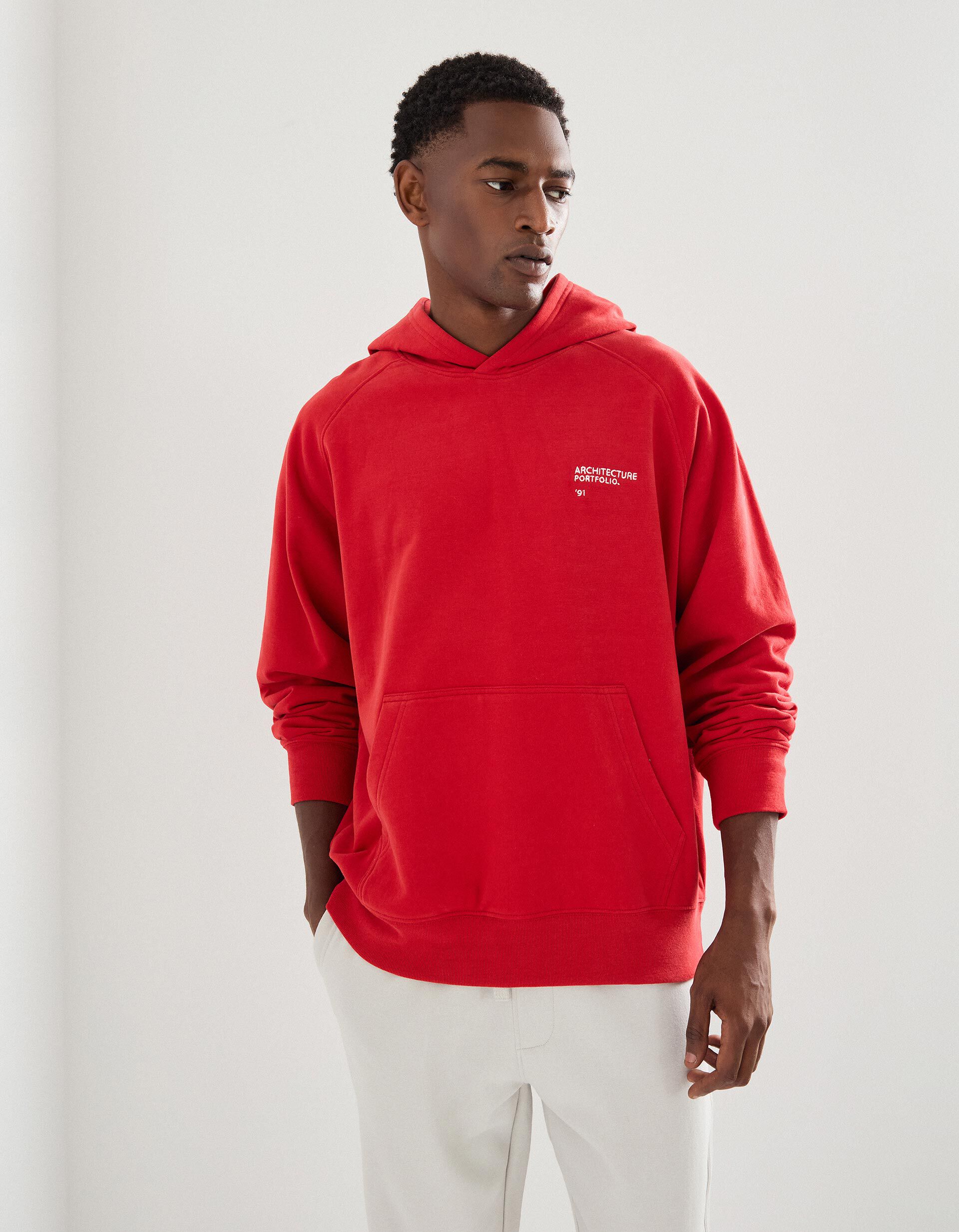 Comprar Online Sweatshirt com Capuz, Homem, Vermelho