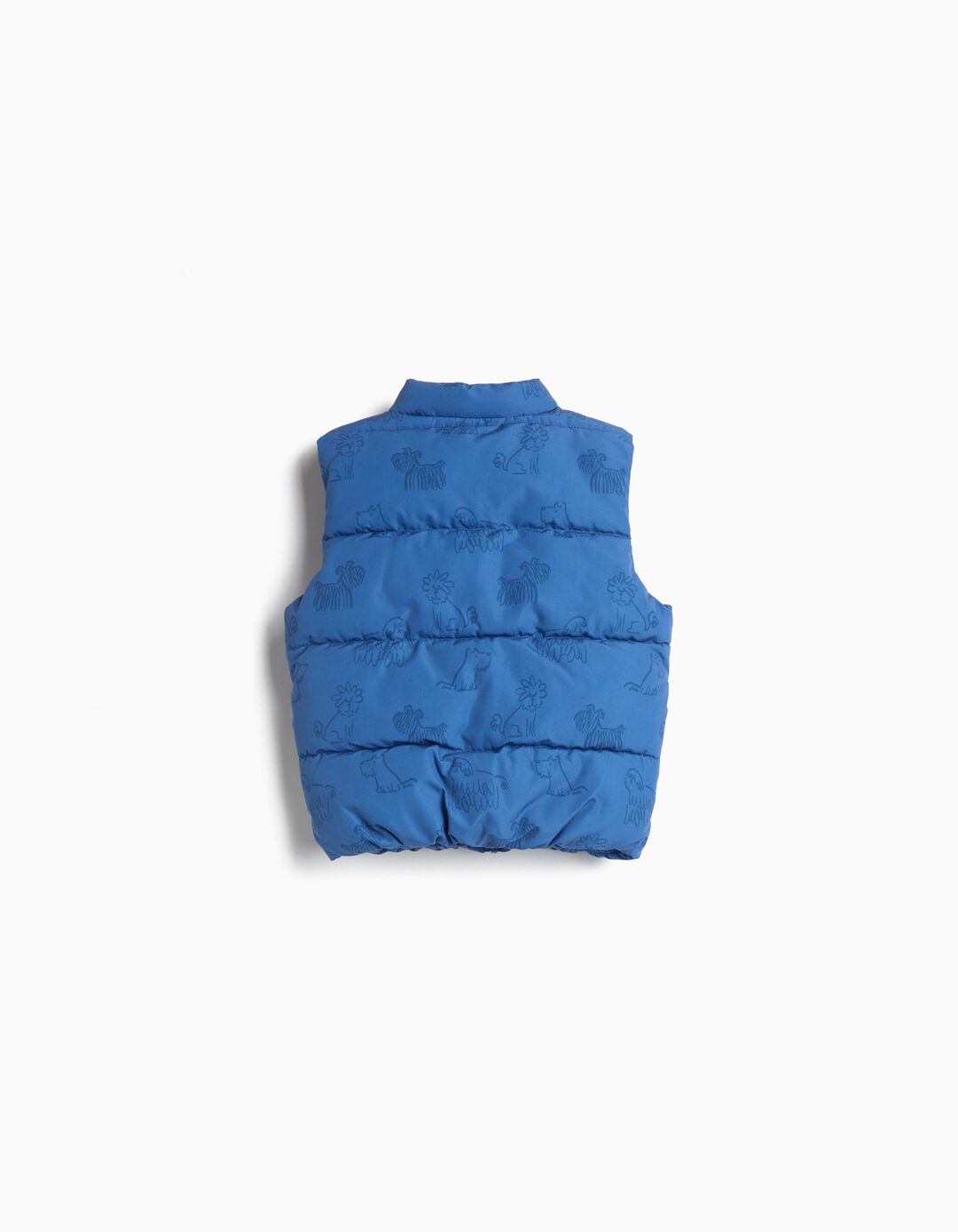 Colete Estampado, Menino, Azul