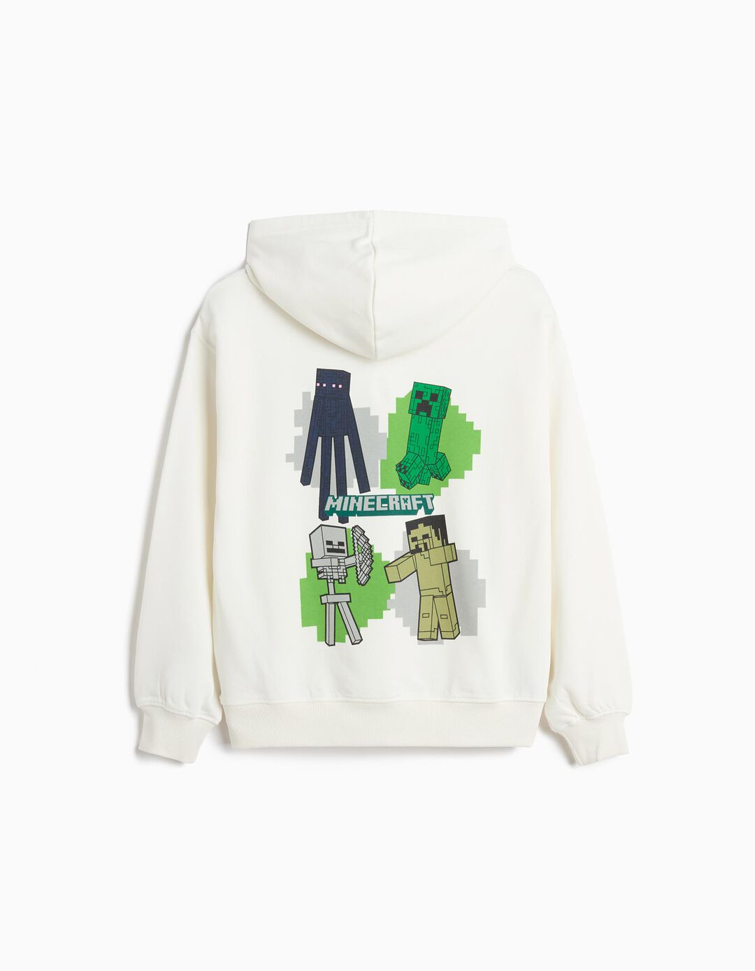 Sweatshirt De Felpa 'Minecraft', Menino, Branco