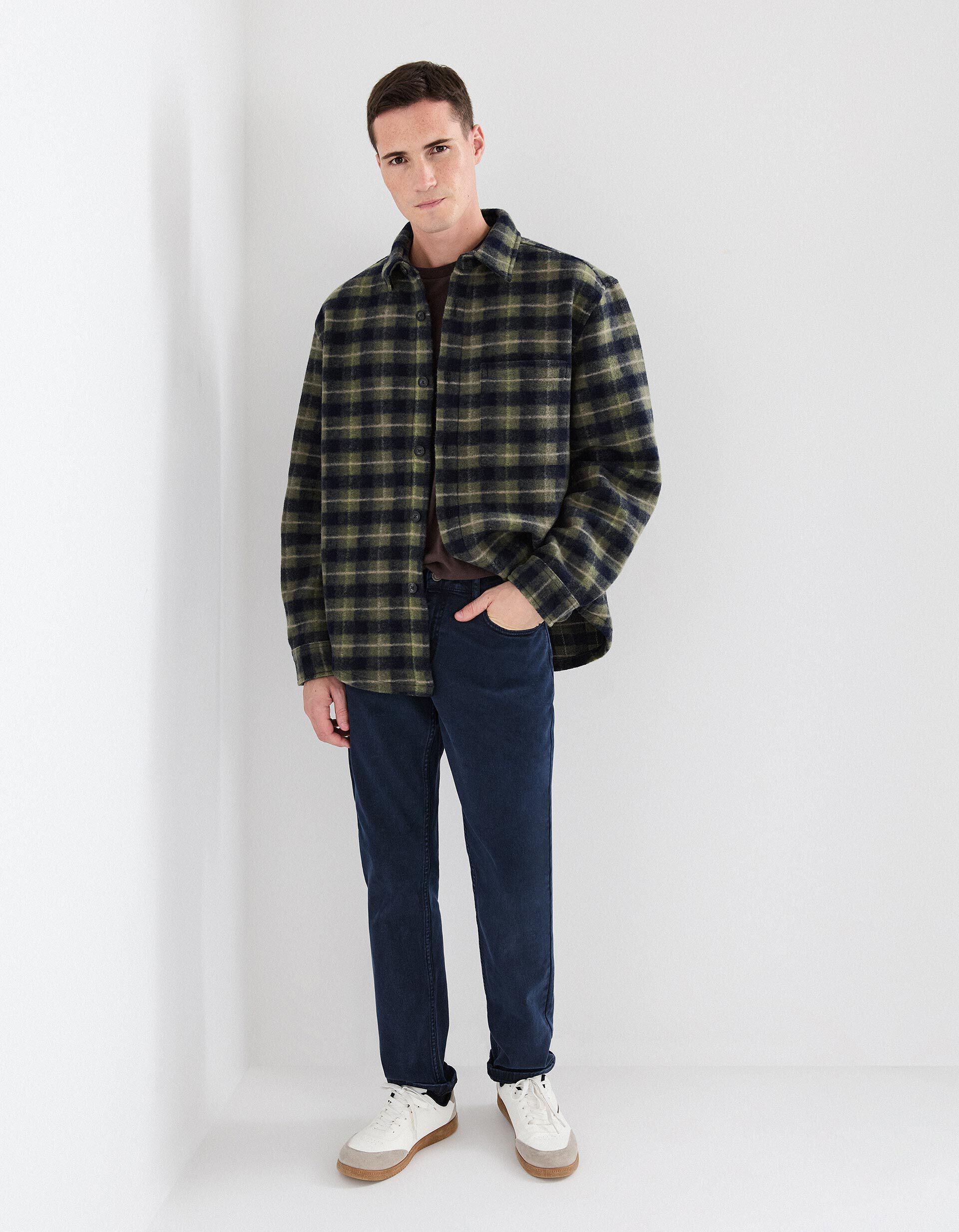 Comprar Online Cal&ccedil;as 'Slim Fit', Homem, Azul Escuro