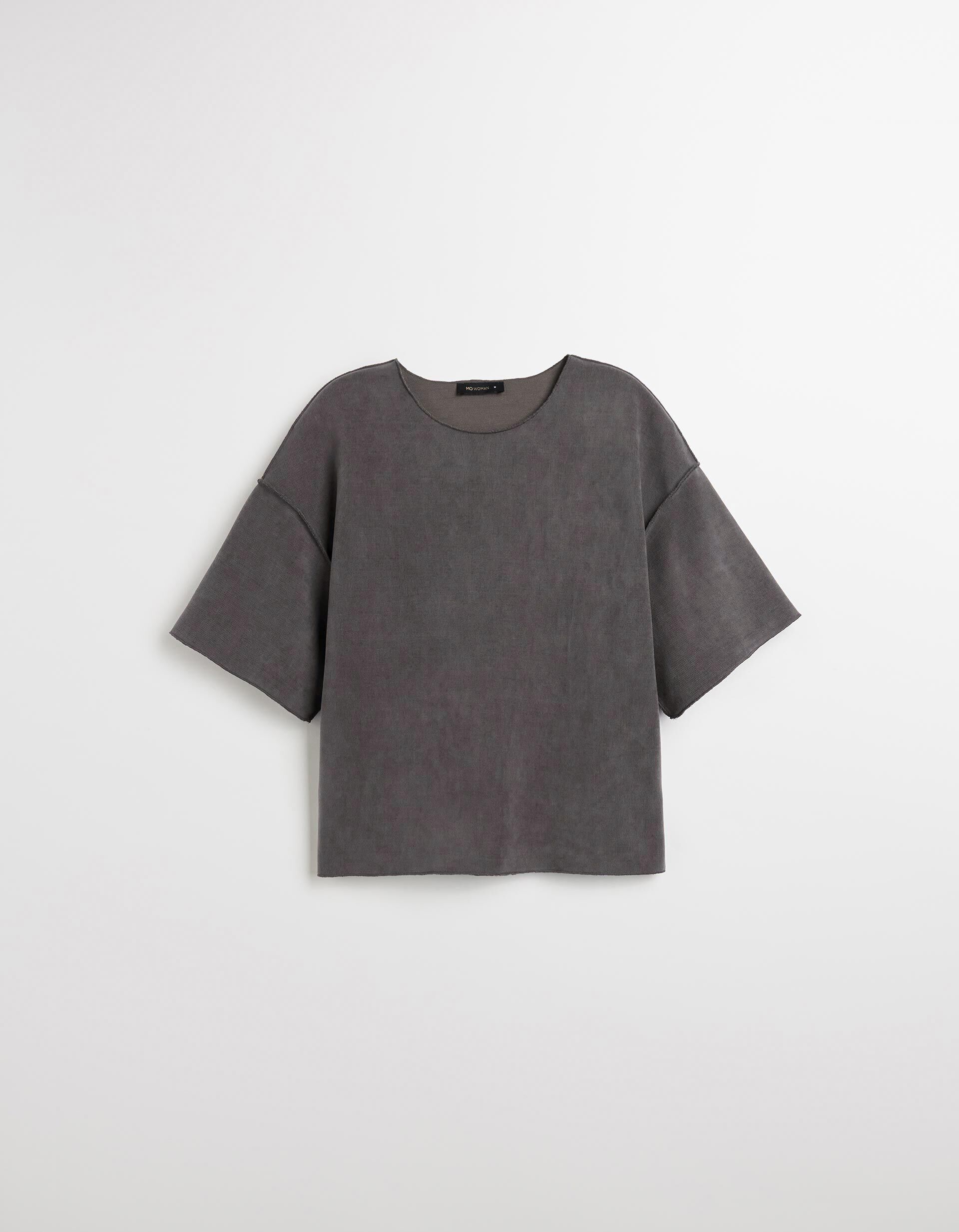 Comprar Online T-shirt, Mulher, Cinzento Escuro