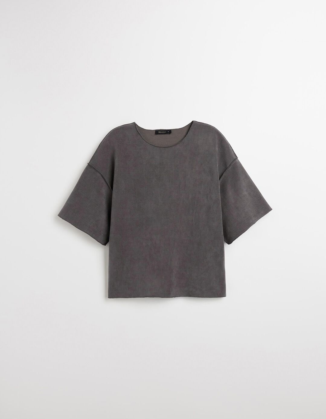 T-shirt, Mulher, Cinzento Escuro