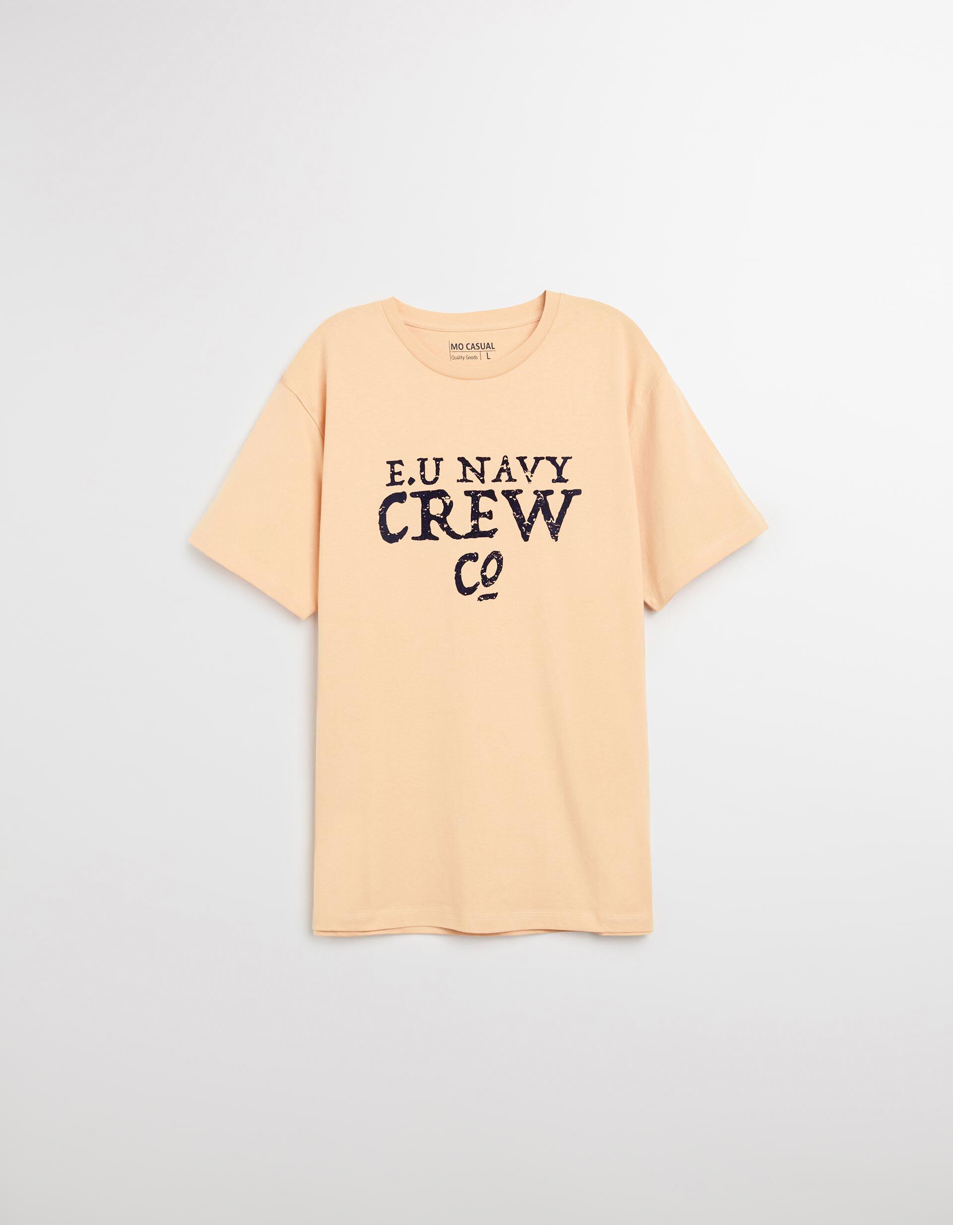 Comprar Online T-shirt Print, Homem, Laranja Claro 