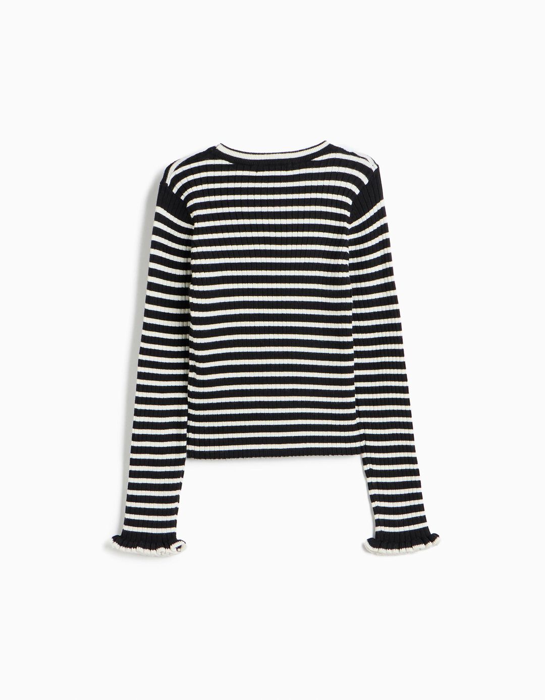 Camisola De Malha &Agrave;s Riscas, Menina, Preto