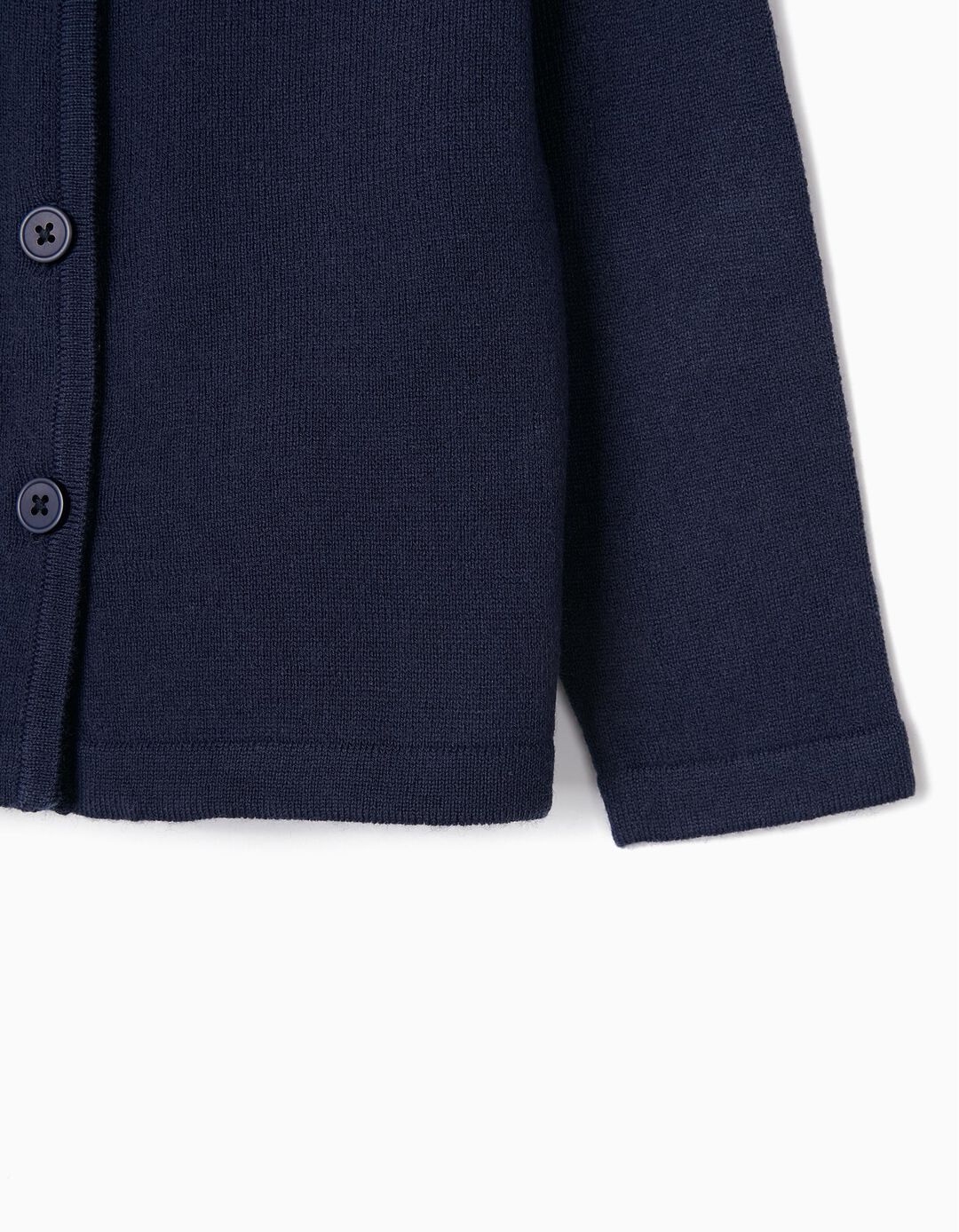 Knitted Cardigan, Girls, Dark Blue
