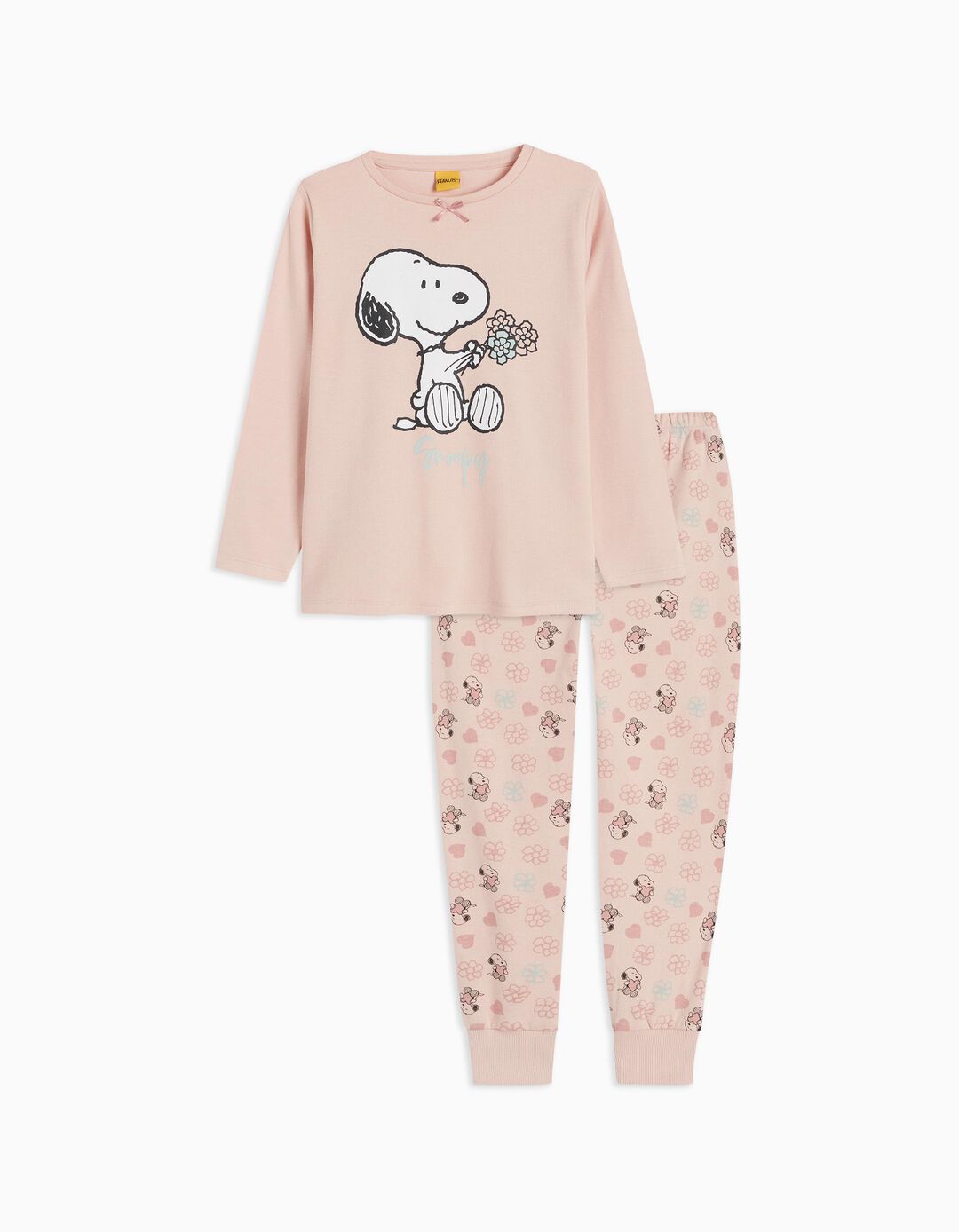 'Snoopy' pajamas, Girl, Light Pink