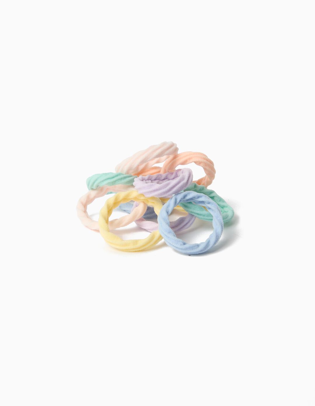 Pack 12 El&aacute;sticos, Menina, Multicolor
