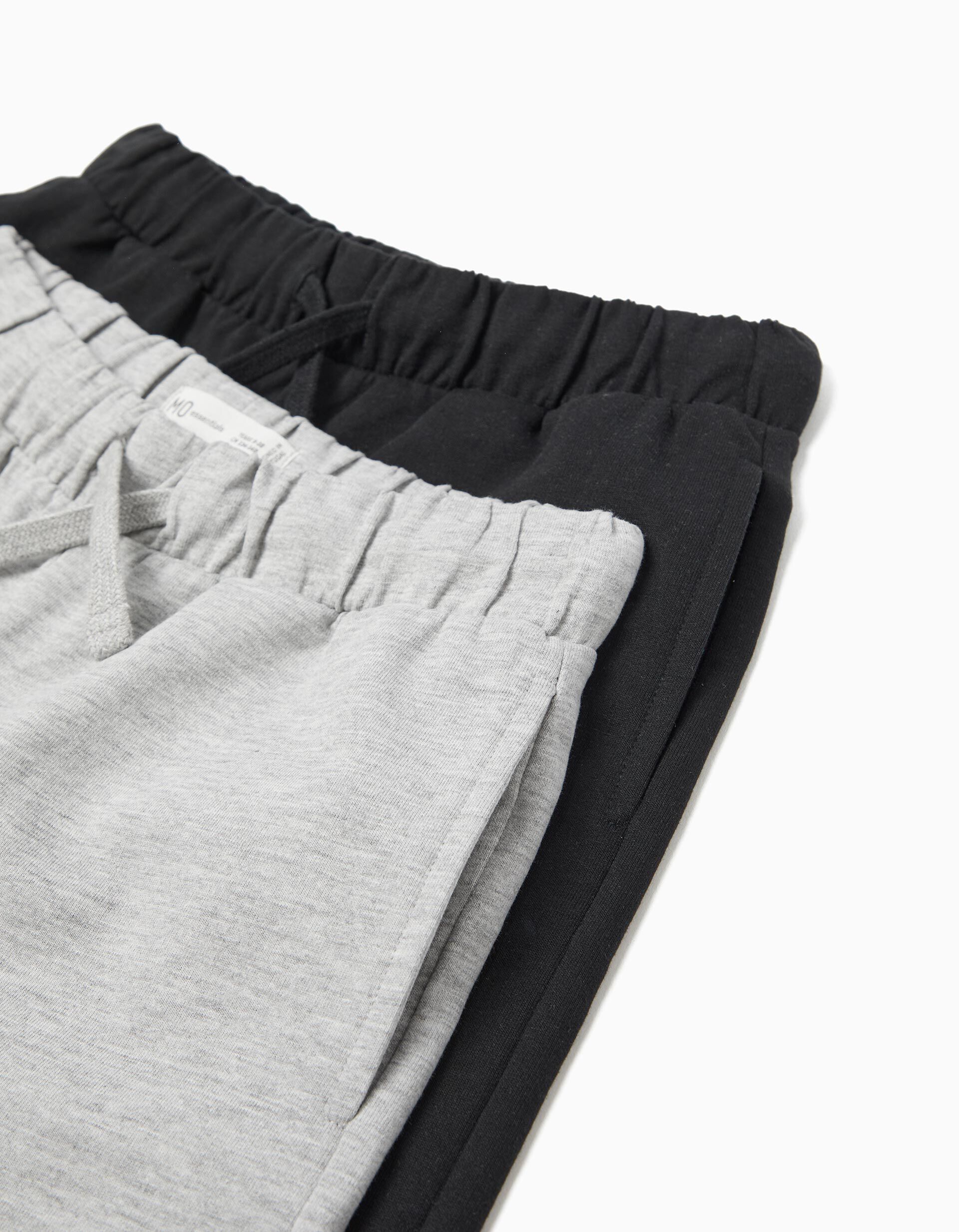 Comprar Online Pack 2 Cal&ccedil;&otilde;es de Felpa, Menino, Cinzento Claro