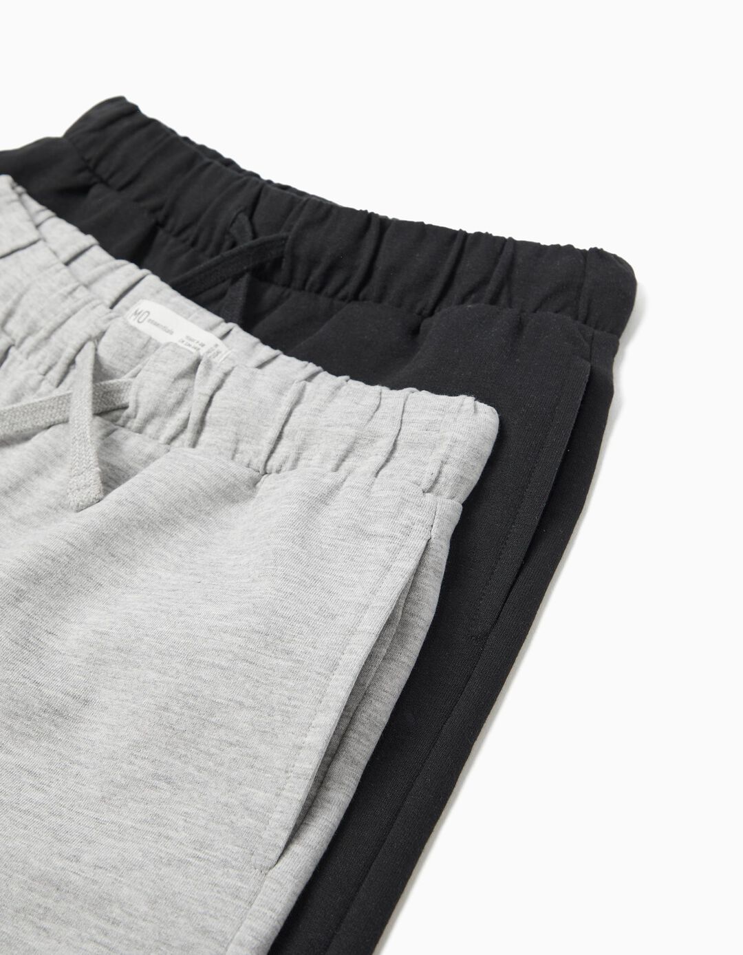 Pack 2 Cal&ccedil;&otilde;es de Felpa, Menino, Cinzento Claro