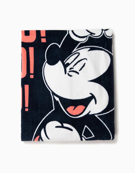 Toalha de Praia para Menino 'Go Mickey',  Azul Escuro