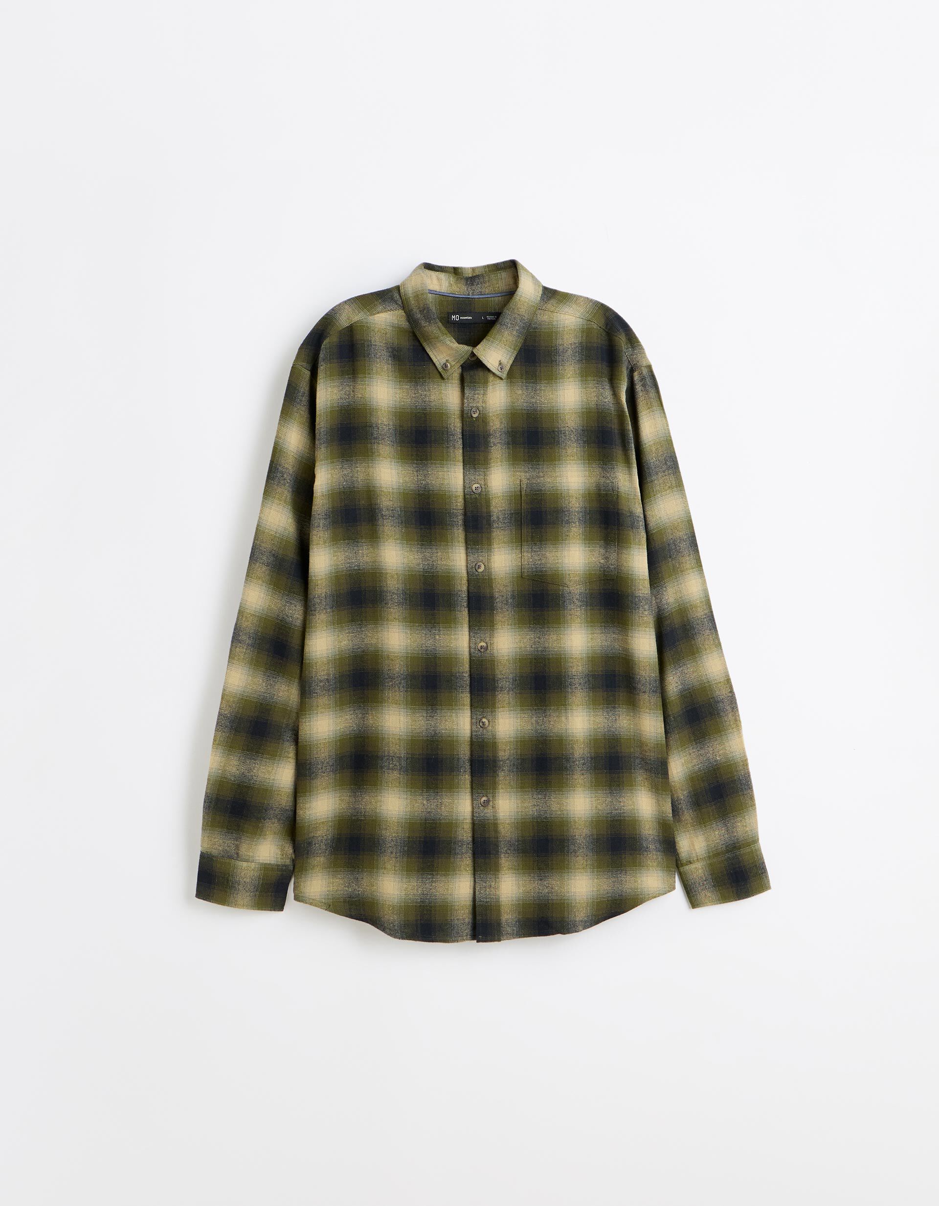 Comprar Online Camisa De Flanela Xadrez, Homem, Verde