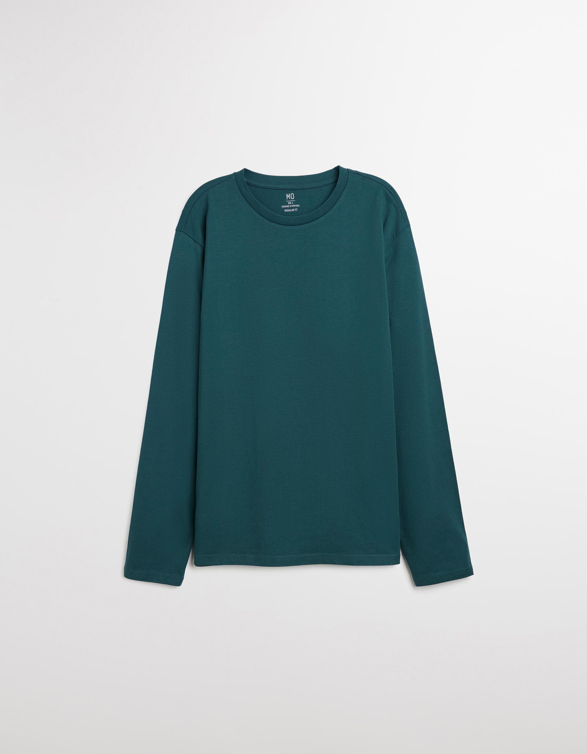 Comprar Online T-shirt de Manga Comprida, Homem, Verde