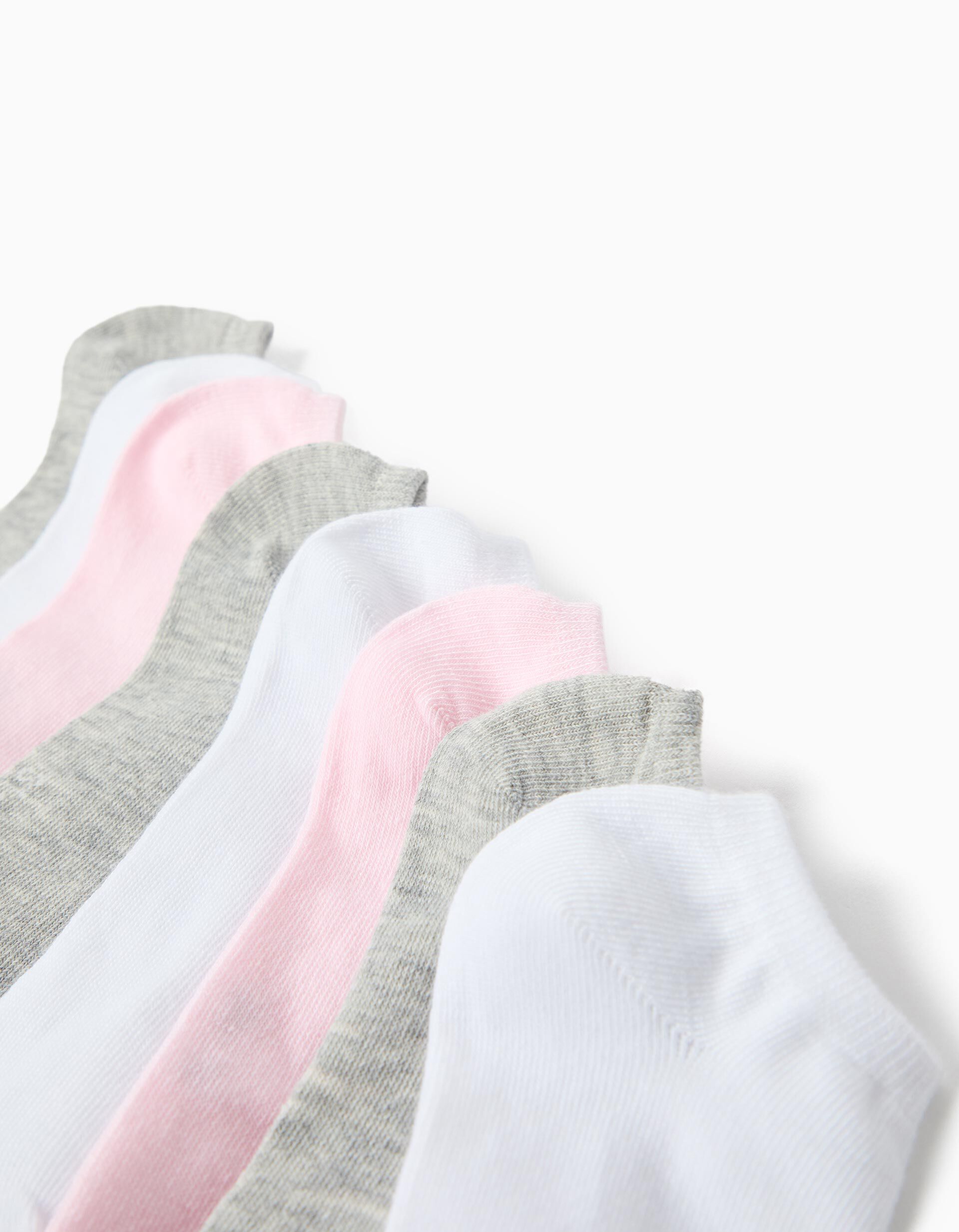 Comprar Online Pack 7 Pares de Meias Tornozelo, Menina, Multicor