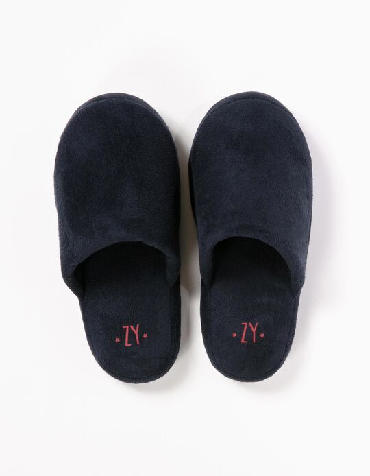 Chinelos de Quarto Azuis Escuros