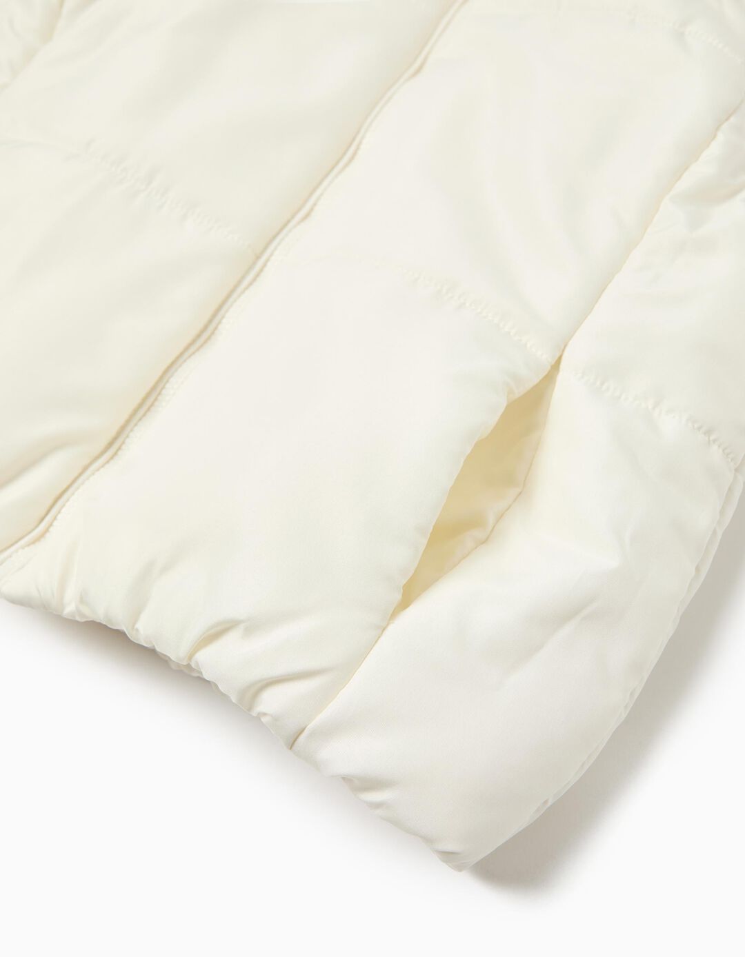 Colete Acolchoado, Menina, Branco