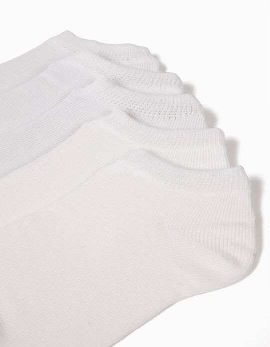 Pack of 5 Pairs of Trainer Socks, White
