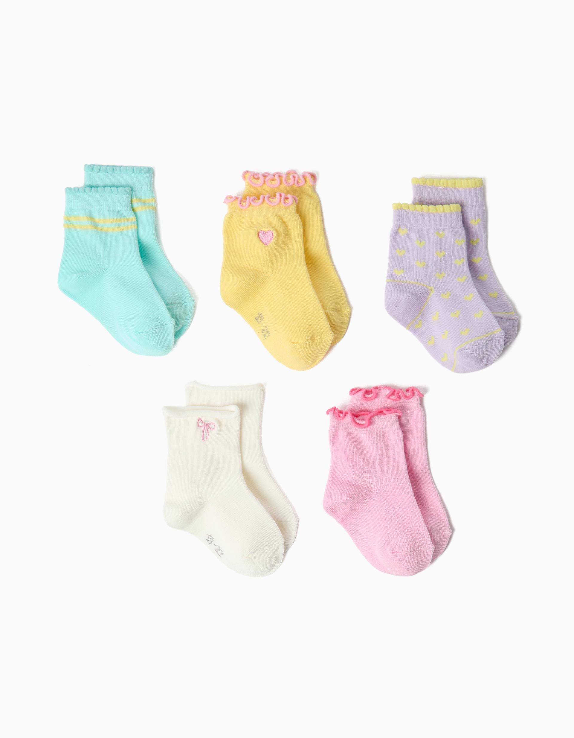 Comprar Online Pack 5 Pares De Meias, Menina, Multicolor
