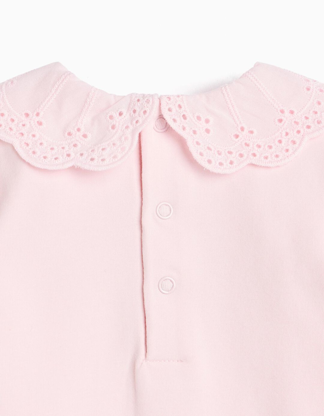 Body De Manga Comprida, Rec&eacute;m-Nascido, Rosa Claro