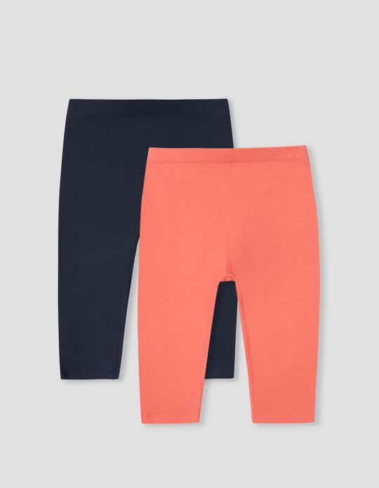 2 Pairs Trousers, Girls, Pink