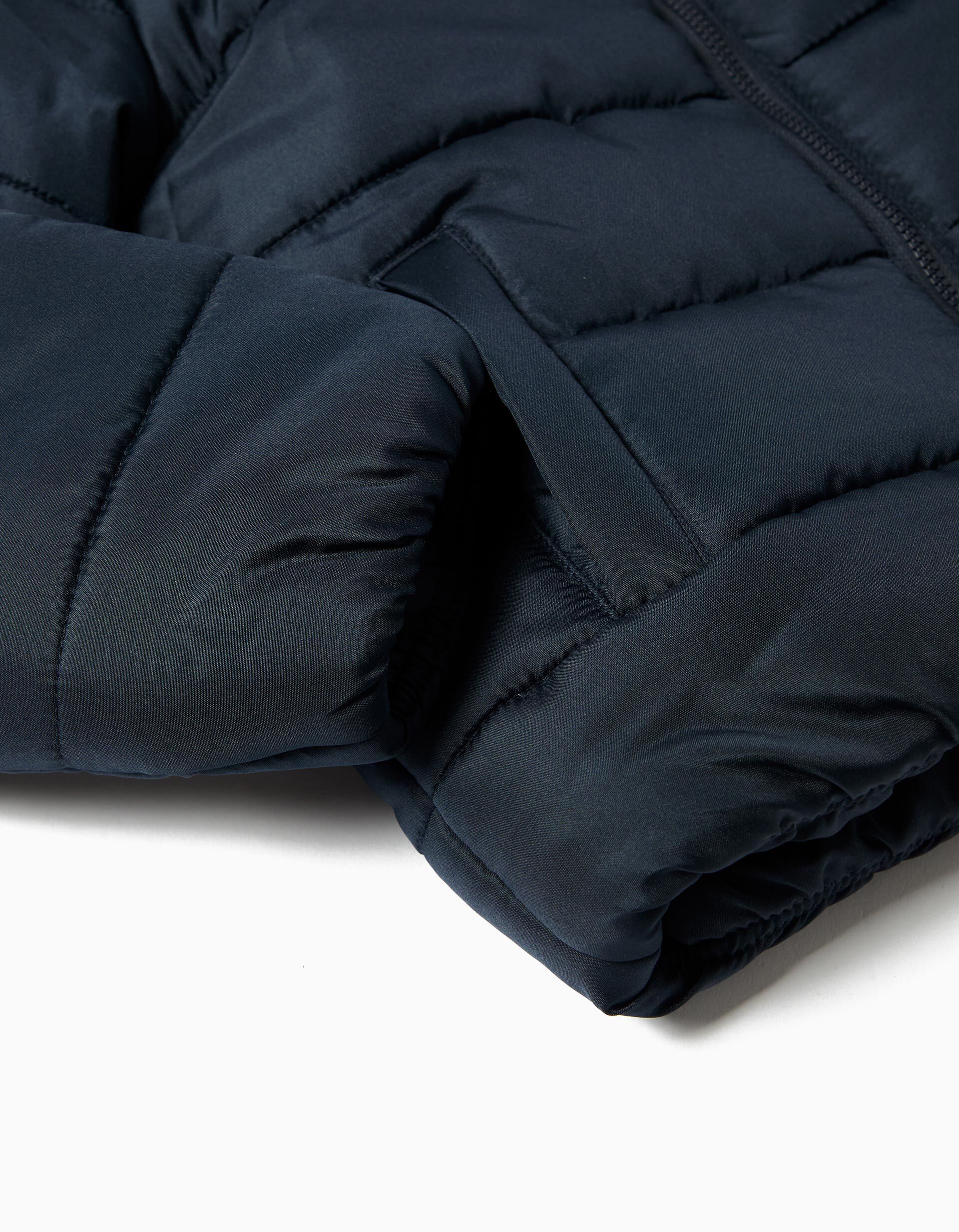 Comprar Online Casaco Acolchoado Capuz, Menino, Azul Escuro